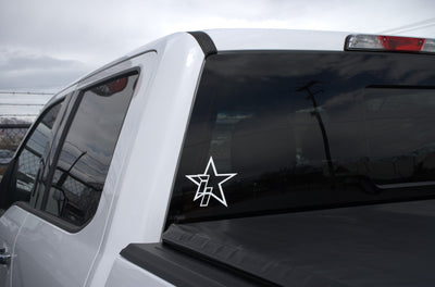 5 Inch White ii Star Logo Decal - Industrial Injection